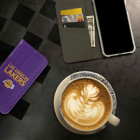 NBA Los Angeles Lakers Standard - Purple iPhone 15 Pro Max Folio Case